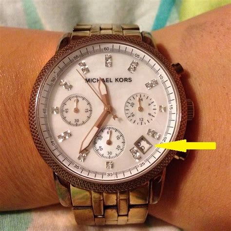 real vs fake mk watch|michael kors watch serial number look.